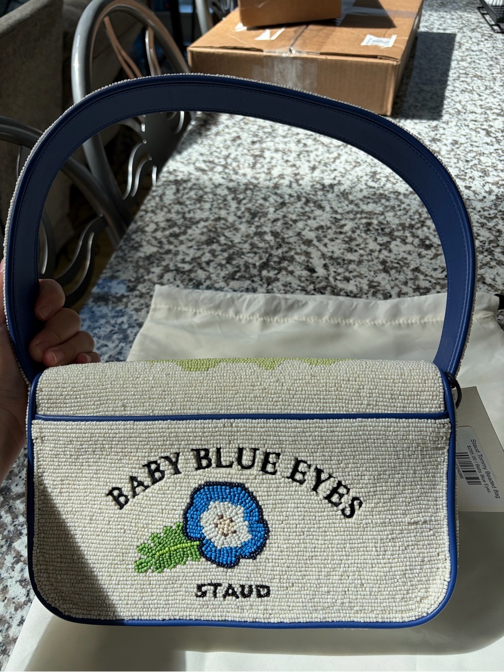 STAUD baby blue eyes Los Angeles Tommy bag - Picture 2 of 8